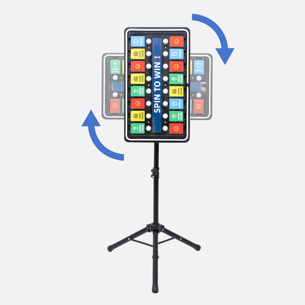 Square Prize Wheel with LED chasing Lights PWL4373A